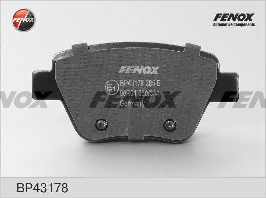КОЛОДКИ ТОРМОЗНЫЕ ДИСКОВЫЕ ЗАДНИЕ BP43178 FENOX