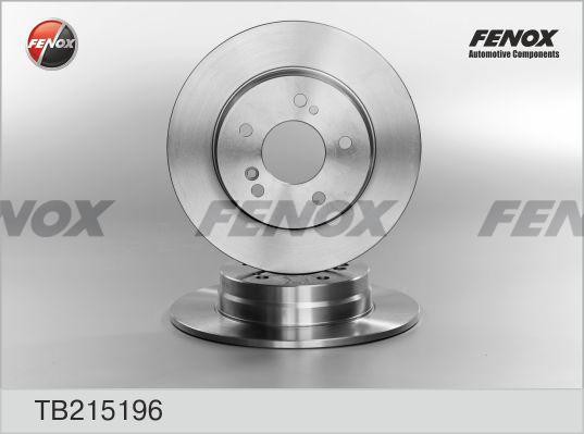 ДИСК ТОРМОЗНОЙ ЗАДНИЙ TB215196 FENOX