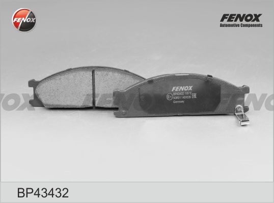 КОЛОДКИ ТОРМОЗНЫЕ ДИСКОВЫЕ ПЕРЕДНИЕ BP43432 FENOX