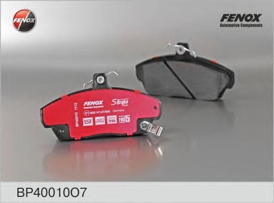КОЛОДКИ ТОРМОЗНЫЕ ДИСКОВЫЕ ПЕРЕДНИЕ BP40010O7 FENOX
