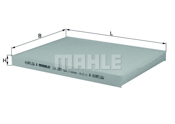 Фильтр салона LA587 MAHLE