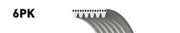 Ремень приводной 6-PK-743 GATES
