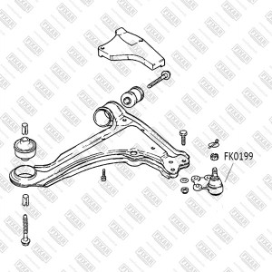Опора шаровая подвески FK0199 FIXAR