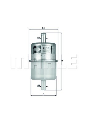Фильтр топливный KL11OF MAHLE