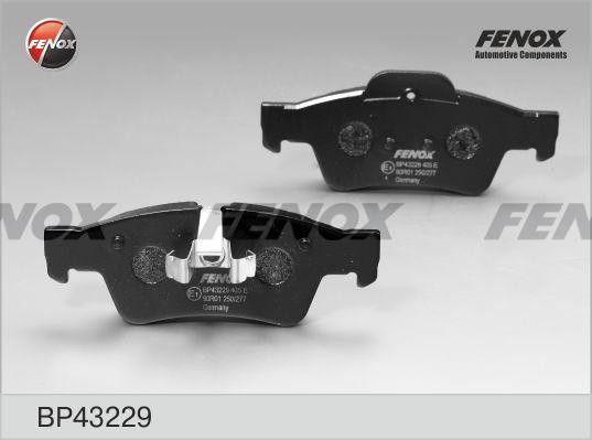 КОЛОДКИ ТОРМОЗНЫЕ ДИСКОВЫЕ ЗАДНИЕ BP43229 FENOX