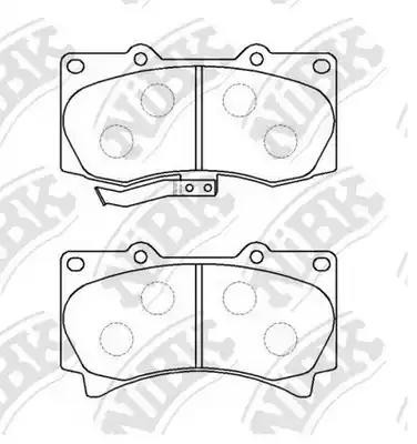 Колодки тормозные дисковые PN0498 NIBK