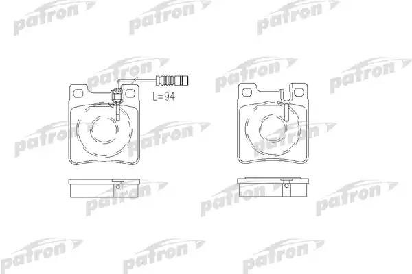 Колодки тормозные дисковые PBP799 PATRON