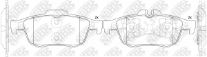 Колодки тормозные дисковые PN0521 NIBK