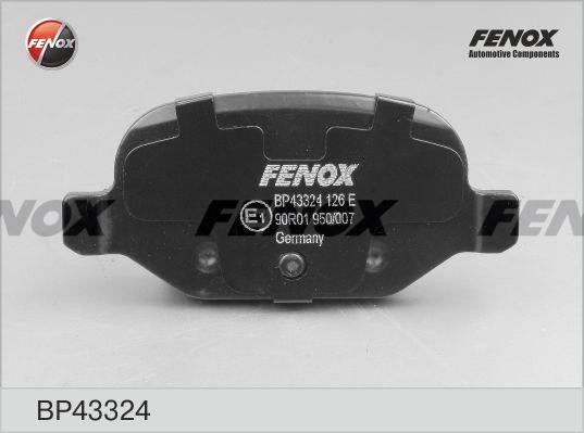 КОЛОДКИ ТОРМОЗНЫЕ ДИСКОВЫЕ ЗАДНИЕ BP43324 FENOX