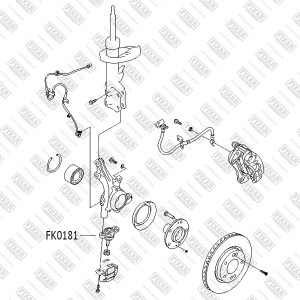 Опора шаровая подвески FK0181 FIXAR