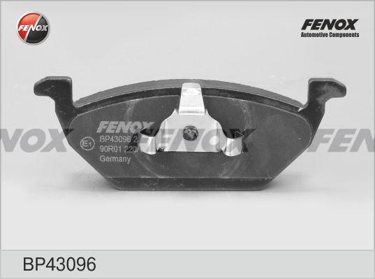 КОЛОДКИ ТОРМОЗНЫЕ ДИСКОВЫЕ ПЕРЕДНИЕ BP43096 FENOX