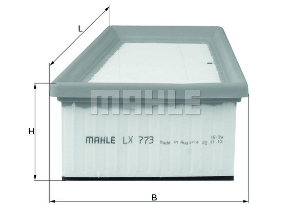 Фильтр воздушный LX773 MAHLE