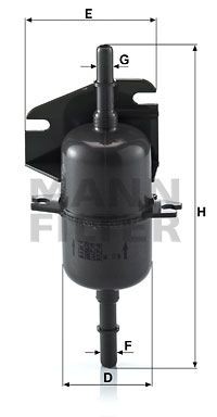 Фильтр топливный WK 510 MANN FILTER