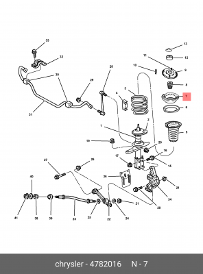 Опора амортизатора подвески 478 2016 CHRYSLER