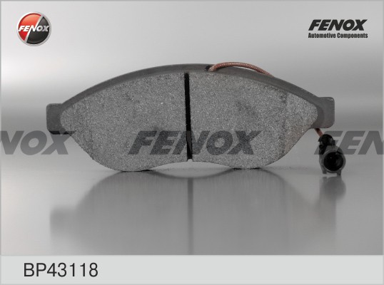 КОЛОДКИ ТОРМОЗНЫЕ ДИСКОВЫЕ ПЕРЕДНИЕ BP43118 FENOX