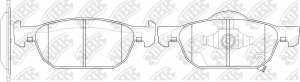 Колодки тормозные дисковые PN8863 NIBK