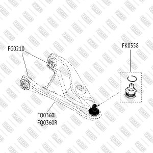 Сайлентблок FG0210 FIXAR