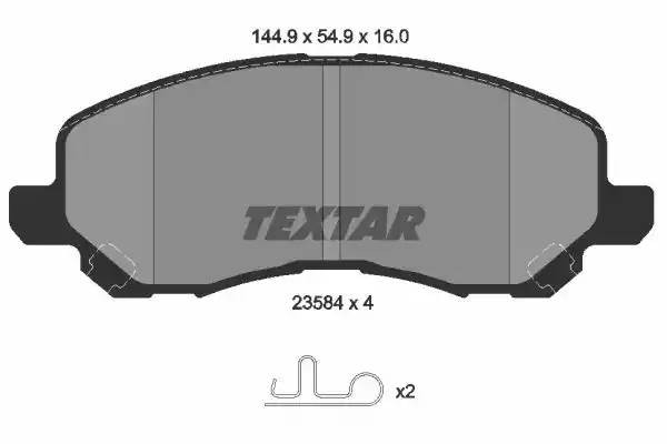Колодки тормозные дисковые 2358403 TEXTAR