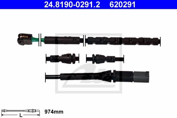 Датчик износа тормозных колодок 24.8190-0291.2 ATE