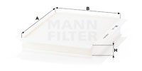 Фильтр салона CU2622 MANN FILTER
