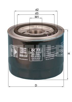 Фильтр воздушный LX1049 MAHLE