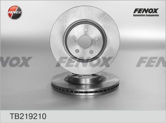 ДИСК ТОРМОЗНОЙ ПЕРЕДНИЙ TB219210 FENOX