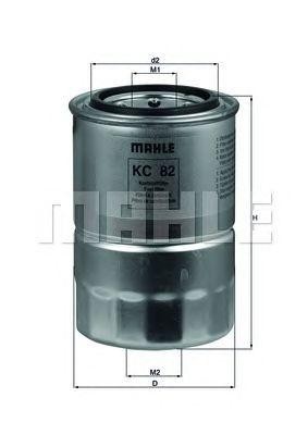 Фильтр топливный KC82 MAHLE