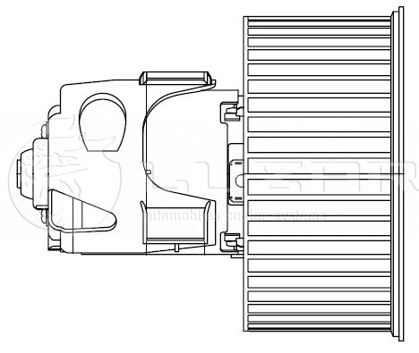 Электровентилятор отопителя LFH26F1 LUZAR