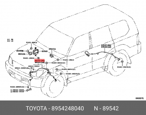 Датчик ABS 89542-48040 TOYOTA