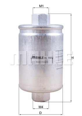 Фильтр топливный KL158 MAHLE