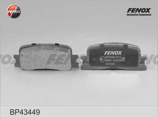 КОЛОДКИ ТОРМОЗНЫЕ ДИСКОВЫЕ ЗАДНИЕ BP43449 FENOX