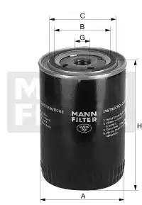 Фильтр масляный двигателя W9066 MANN FILTER
