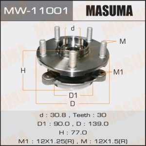 Подшипник ступицы колеса со ступицей (комплект) MW-11001 MASUMA