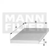 Фильтр салона CUK230142 MANN FILTER