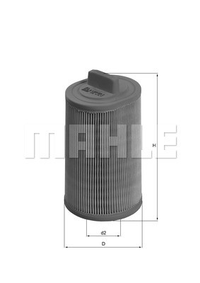 Фильтр воздушный LX1277 MAHLE