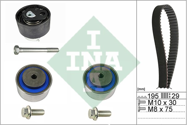 Ремень ГРМ - газораспределительного механизма (комплект) 530 0475 10 INA