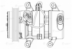 Компрессор кондиционера LCAC 1149 LUZAR