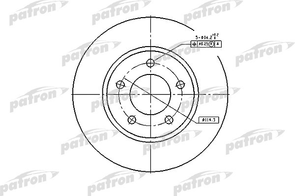 Диск тормозной PBD53002 PATRON