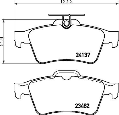 Колодки тормозные дисковые 8DB 355 011-731 PAGID
