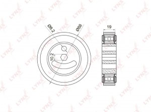 Ролик ремня приводного PB-5025 LYNXAUTO