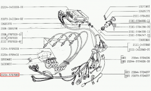 Провода высоковольтные системы зажигания (комплект) 21214-3707080 LADA VAZ