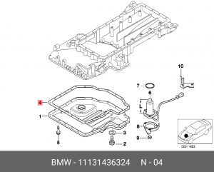 Прокладка уплотнительная 11 13 1 436 324 BMW