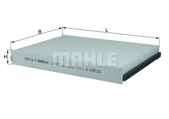 Фильтр салона LA877 MAHLE