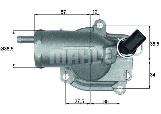 Термостат системы охлаждения TI 25 85 MAHLE
