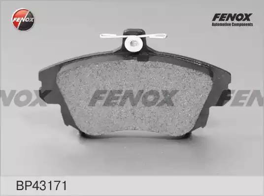 КОЛОДКИ ТОРМОЗНЫЕ ДИСКОВЫЕ ПЕРЕДНИЕ BP43171 FENOX