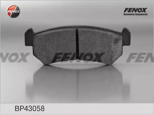 КОЛОДКИ ТОРМОЗНЫЕ ДИСКОВЫЕ ЗАДНИЕ BP43058 FENOX