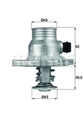 Термостат системы охлаждения TM 15 105 MAHLE