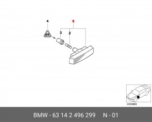Указатель поворота 63 14 2 496 299 BMW