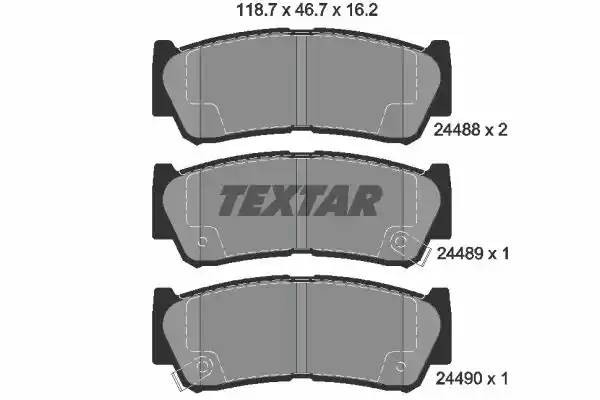 Колодки тормозные дисковые 2448801 TEXTAR