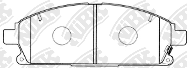 Колодки тормозные дисковые PN2389 NIBK